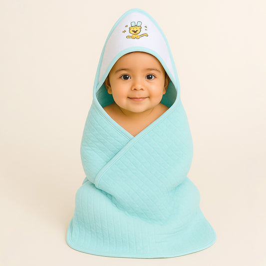 Ultra Soft Cotton Baby Hooded Towel | 70x70 cm | 0-3 Months