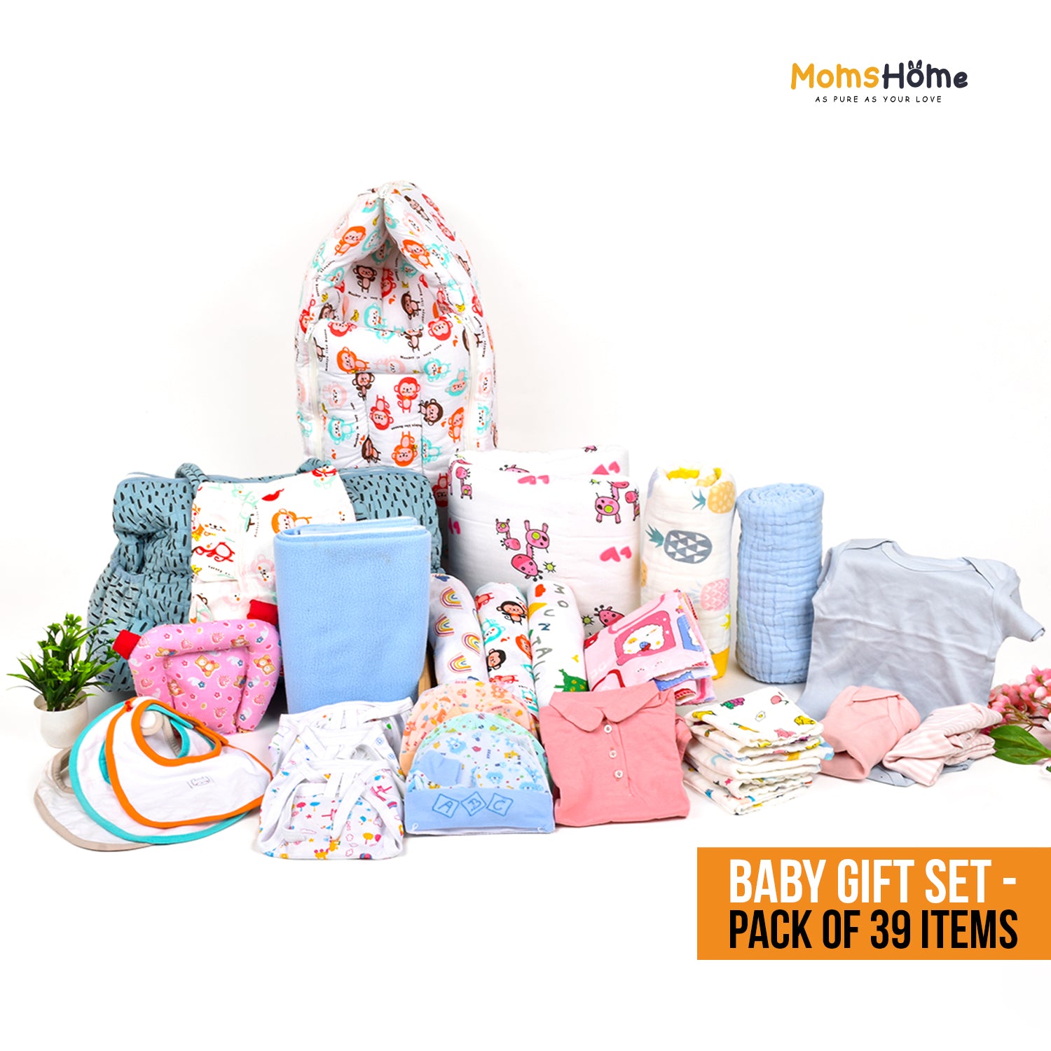 New Born Hospital Bag Essentials Combo-0-6 Months- 39 Items – Moms