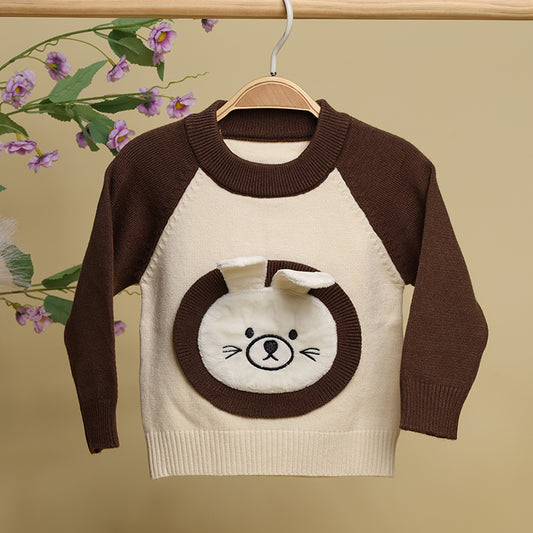 Winter Warm Woollen Full Sleeve Sweater For Baby | Bunny | Pack of 1