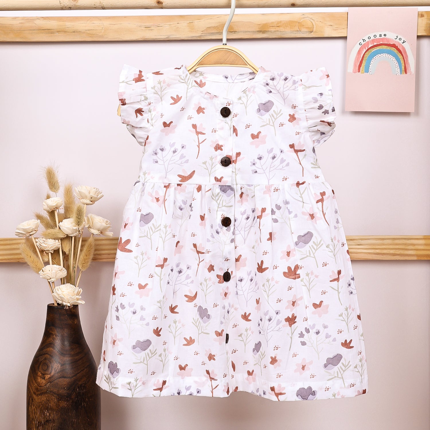 Baby Girl Organic Cotton Sleeveless Frock Blossom