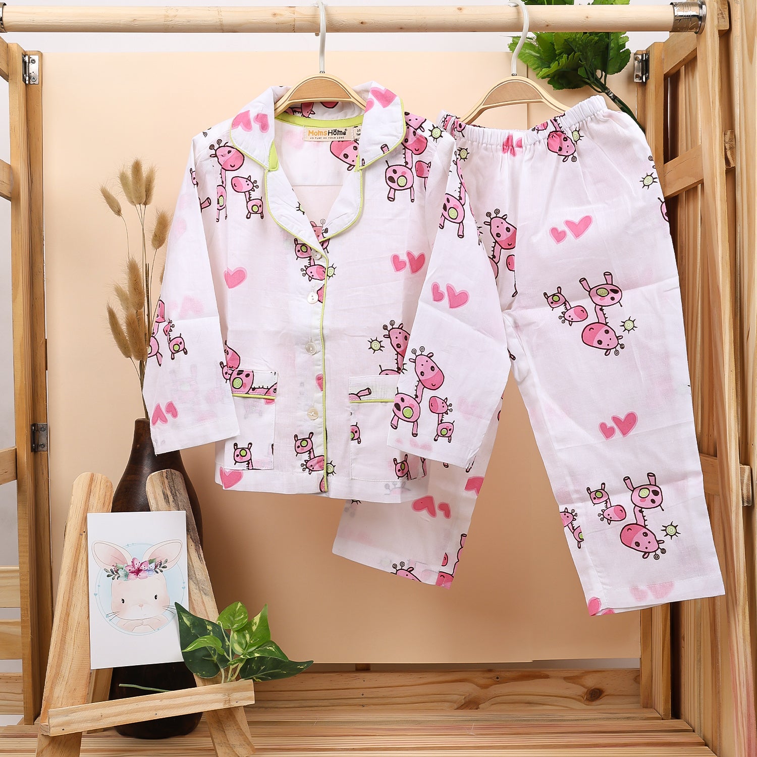 Organic Cotton Unisex Kids Pajama Set Combo Night Suit