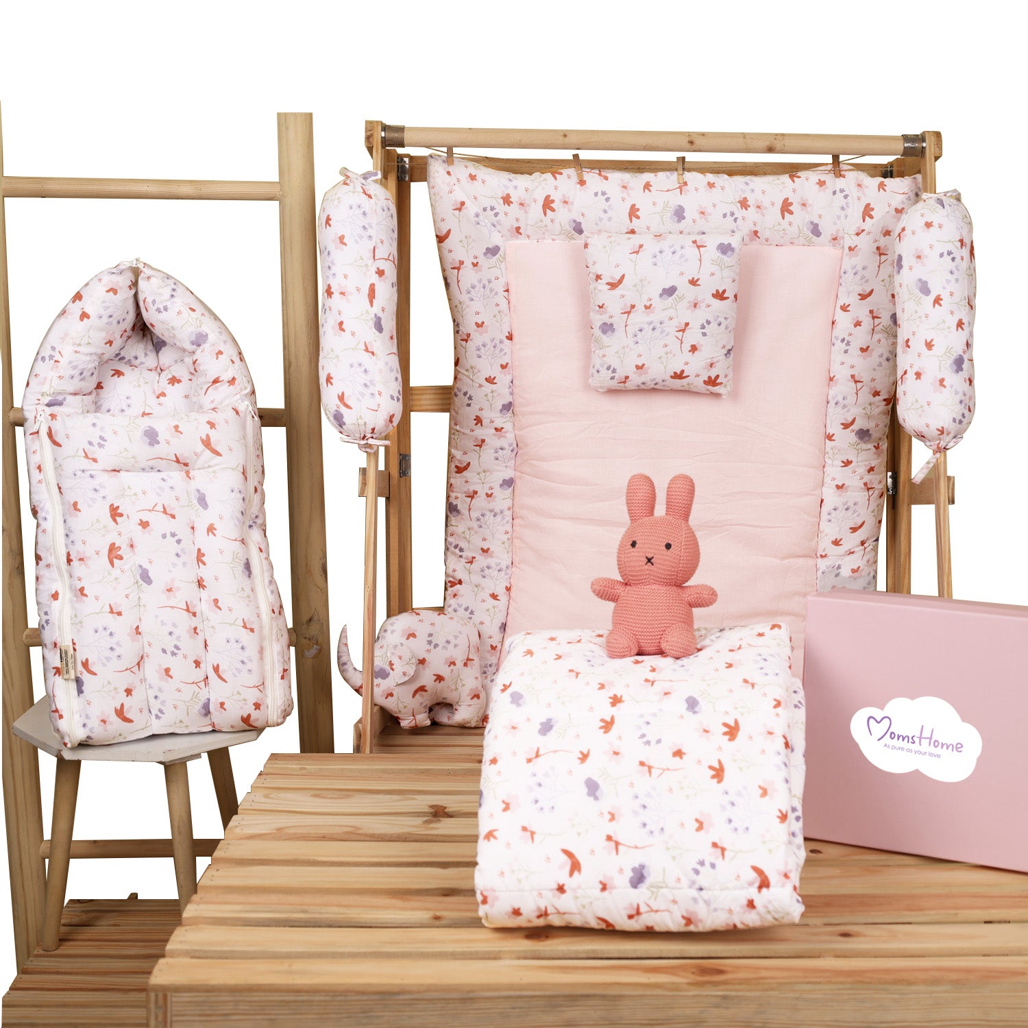 Baby Bedding Set With AC Quilt Sleeping Bag Blossom Pack of