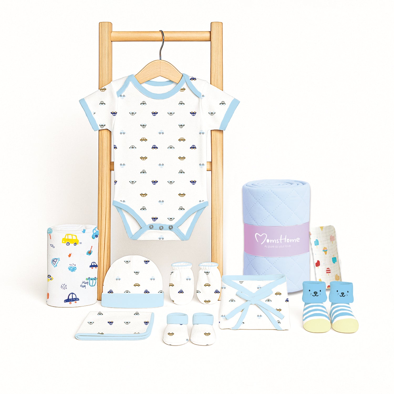 Organic Cotton Baby Essentials Gift Set Baby Shower Gift Hamper