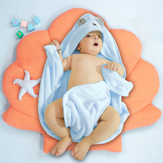 Designer Hooded Bath Towel | Blue