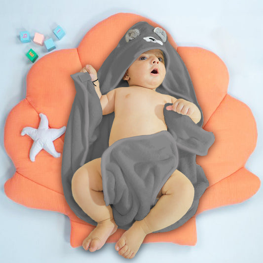 Designer Hooded Bath Towel | Grey