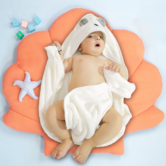 Designer Hooded Bath Towel | 80x80 Cm | 0-18 Months | Pack of 1