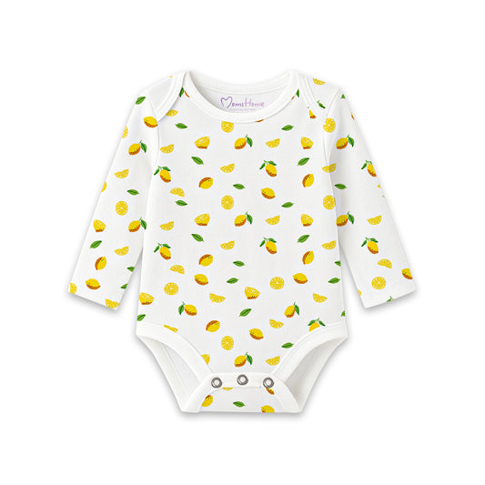 Organic Cotton New Born Baby Full Sleeve Onesie | Newborn Onesie | New Born Baby Dress | 0-6 Months | Pack of 1
