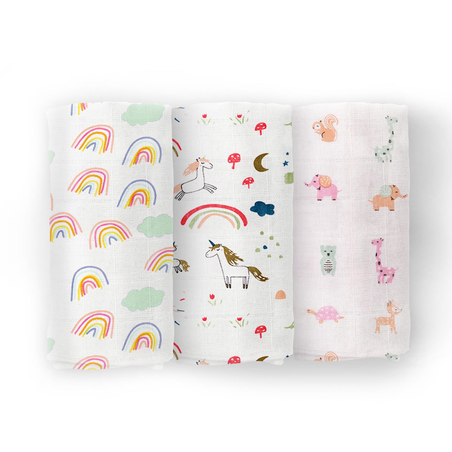Organic Cotton Baby Muslin Cloth Swaddle 0-12 Months 100x100