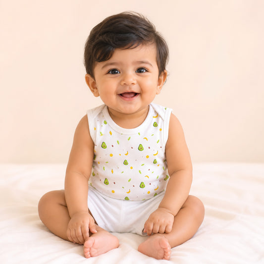 Baby Vest for Boys & Girls | Organic Cotton Baby Top For Newborns, Infants & Toddlers | Pack of 1