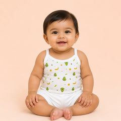 Baby Girl Vest | Soft Organic Cotton Sleeveless Top For Newborn, Infant & Toddler Girls | Pack of 1
