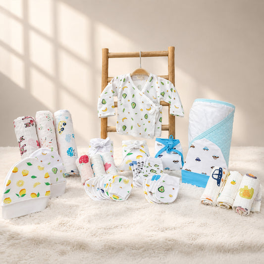 New Born Baby Essentials Gift Combo Box - 25 Items