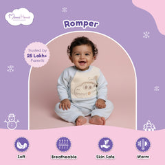 Organic Cotton Full Body Romper For Baby | Whale | Pack of 1