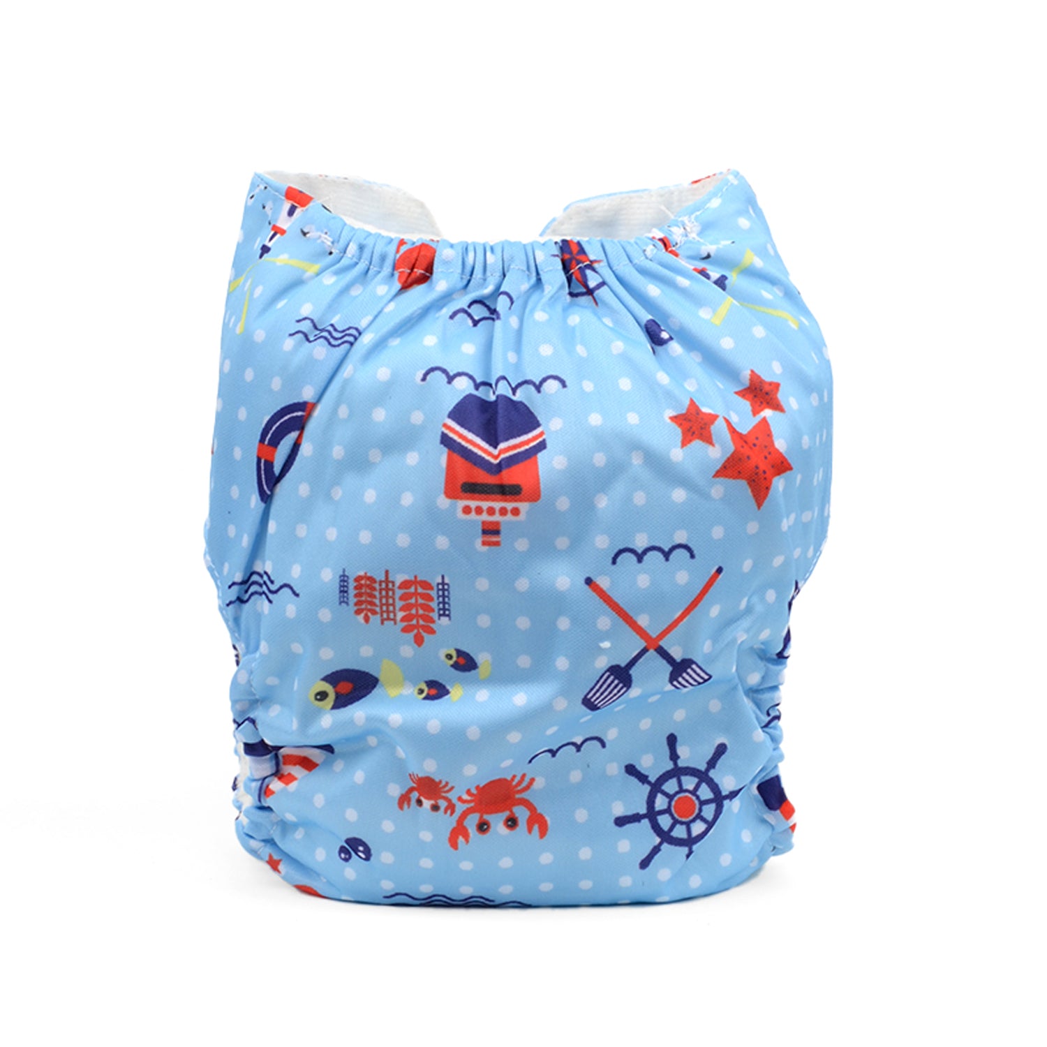 Baby Resusable Cotton Printed Pocket Diapers With 1 Insert | 0-12 Months | Pack of 3