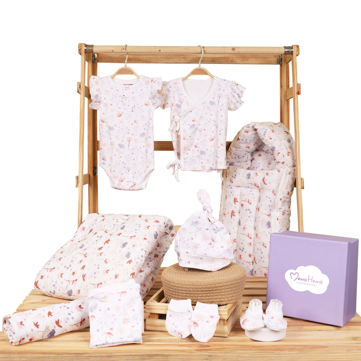 Used Baby Kit Hospital Kit for Newborn baby | Organic Cotton Gift Set | 9 Items | Bl ...
