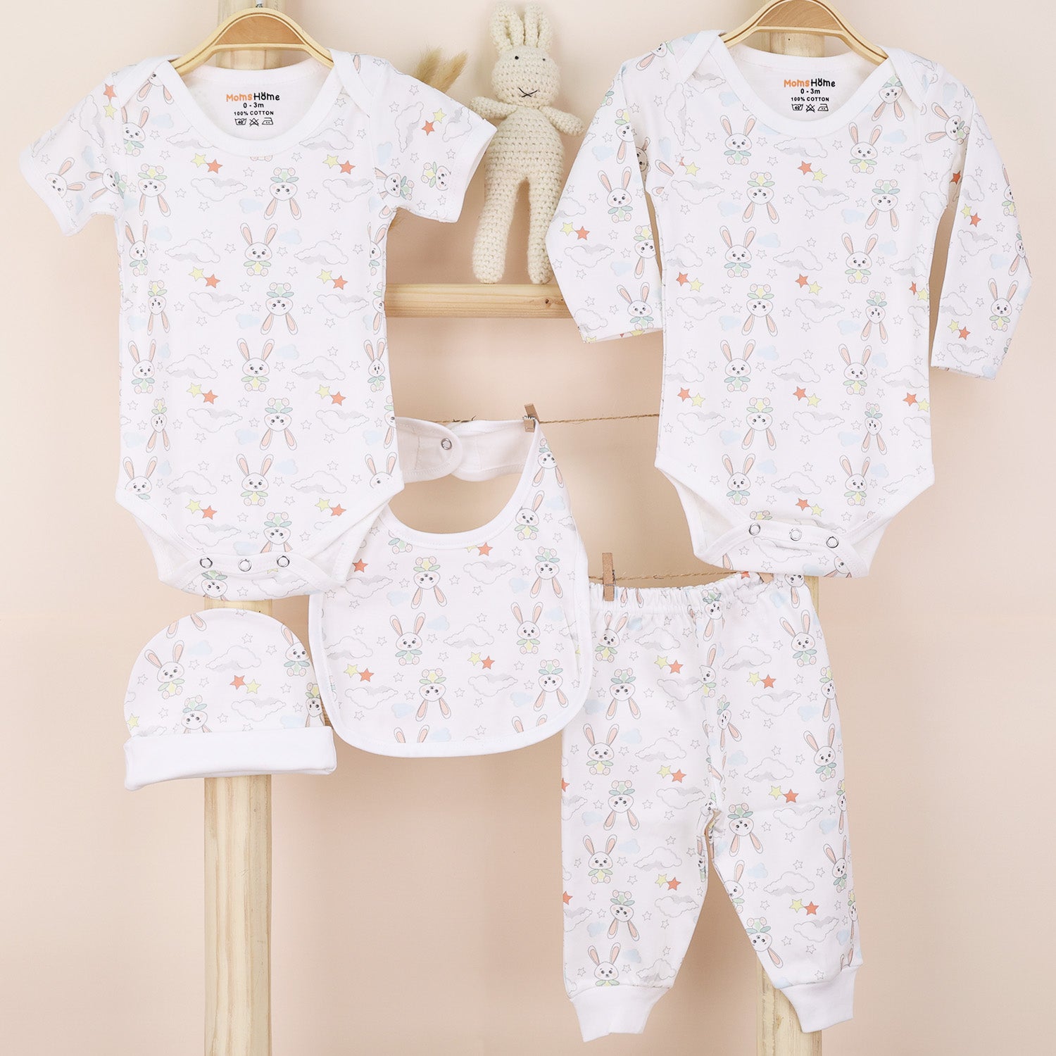 Baby Essential Gift Set Baby Clothing Gift Combo Pack of Bunny
