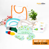 Moms Home supersoft Baby Organic cotton Muslin 12 pieces gift set