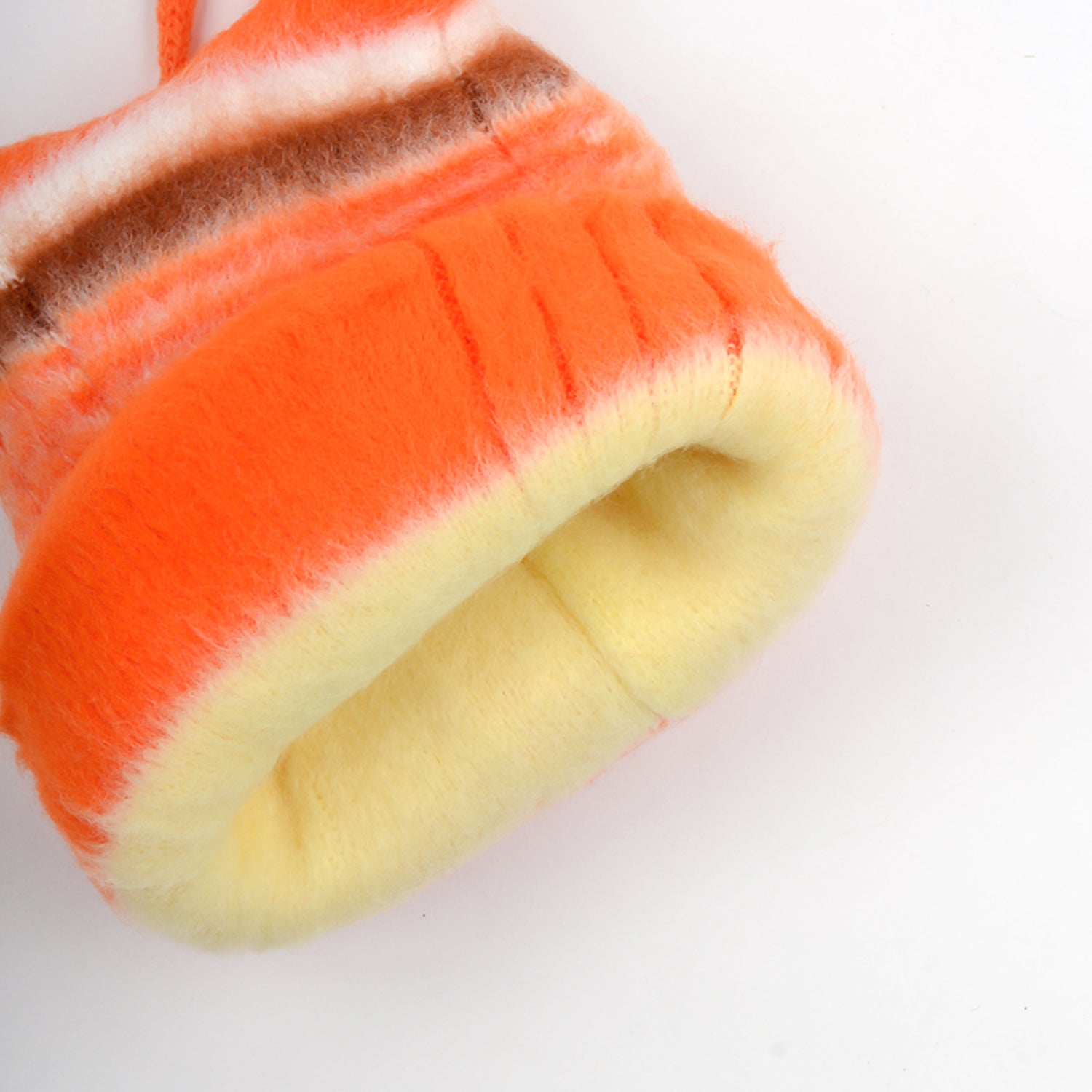Baby Unisex Woolen Caps | Grey & Orange | Monkey | Pack Of 2