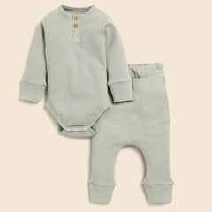 Organic Cotton Baby Onesie & Pyjama Set | Newborn Baby Clothing Set | Soft & Breathable | 0-6 Months