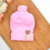 Baby Unisex Woolen Caps | Bear |Multicolor | Pack Of 3