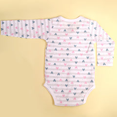 Organic Cotton Front Open Kimono Onesie For New Born Baby | Pack of 1