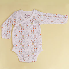 Organic Cotton Front Open Kimono Onesie For New Born Baby | Pack of 1
