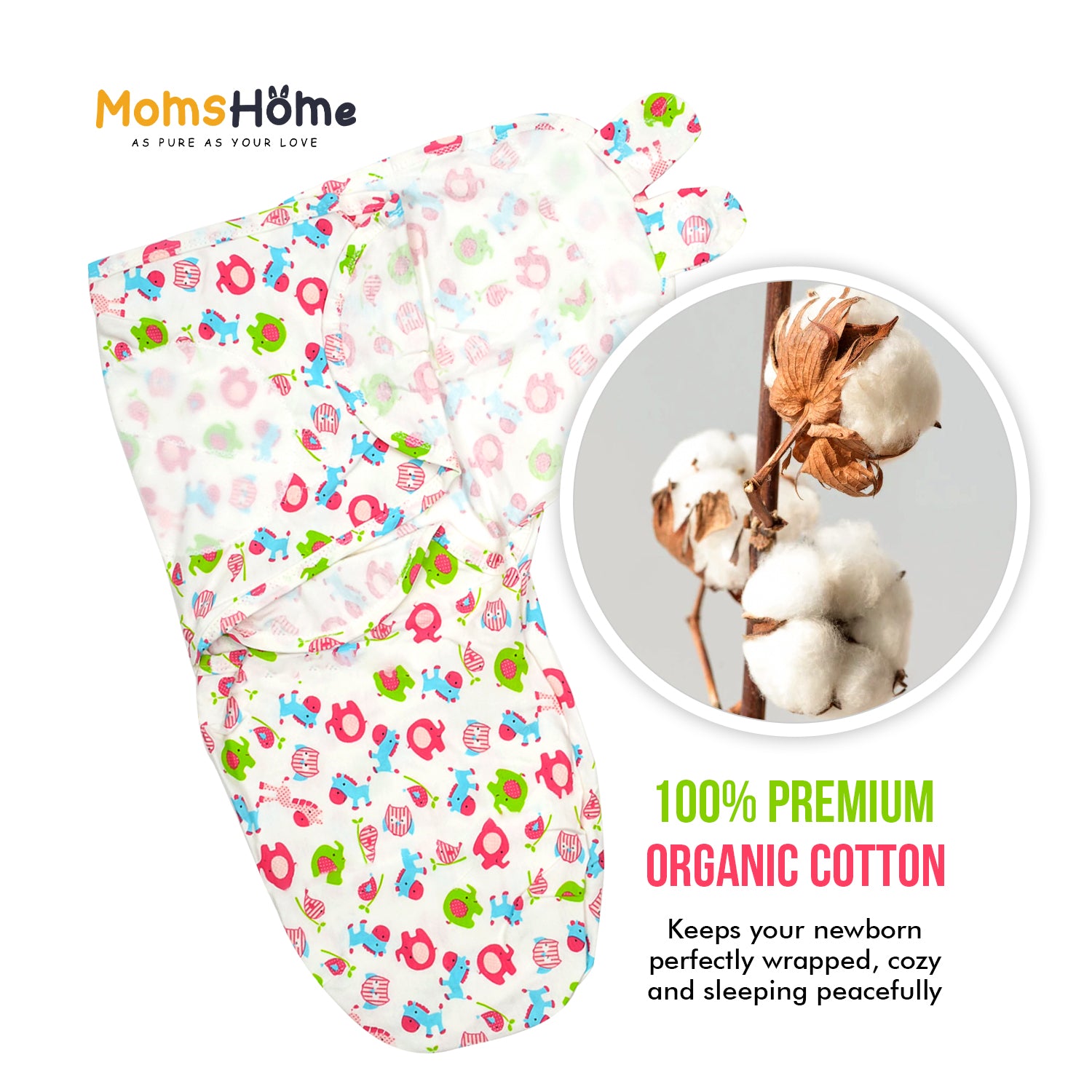 Swaddleme adjustable infant clearance wrap