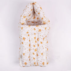 Organic Cotton Muslin Baby Sleeping Cum Carrying Nest Bag |  0-3 Months | Bloom