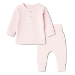 Ribbed Organic Cotton Co-ord Set For Newborn Baby | Soft & Breathable Baby Outfit | Baby Dress | 0-6 Months