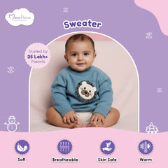 Winter Warm Woollen Full Sleeve Sweater For Baby | Lion | Pack of 1