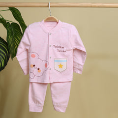 Winter Warm Full Sleeve Co-ord Sets For Baby | Cotton Baby Clothing Set | Cute Cat | Set of 1