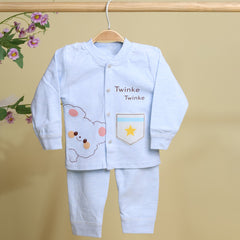 Winter Warm Full Sleeve Co-ord Sets For Baby | Cotton Baby Clothing Set | Cute Cat | Set of 1