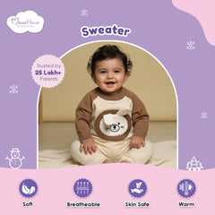Winter Warm Woollen Full Sleeve Sweater For Baby | Bunny | Pack of 1