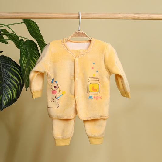 Winter Warm Full Sleeve Co-ord Sets For Baby | Cotton Baby Clothing Set | Set of 1
