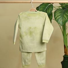 Winter Warm Full Sleeve Co-ord Sets For Baby | Cotton Baby Clothing Set | Pear | Set of 1