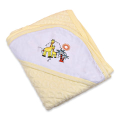 Moms Home Designer Ultra Soft Cotton Baby Hooded Bath Towel | Pack Of 2