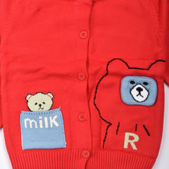 Organic Cotton Unisex Baby Winter Sweaters - Red
