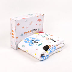 BABY QUILT BLANKET CUM BEDSPREAD- 0-3 YEARS - 110*120 CM - JUNGLE SAFARI