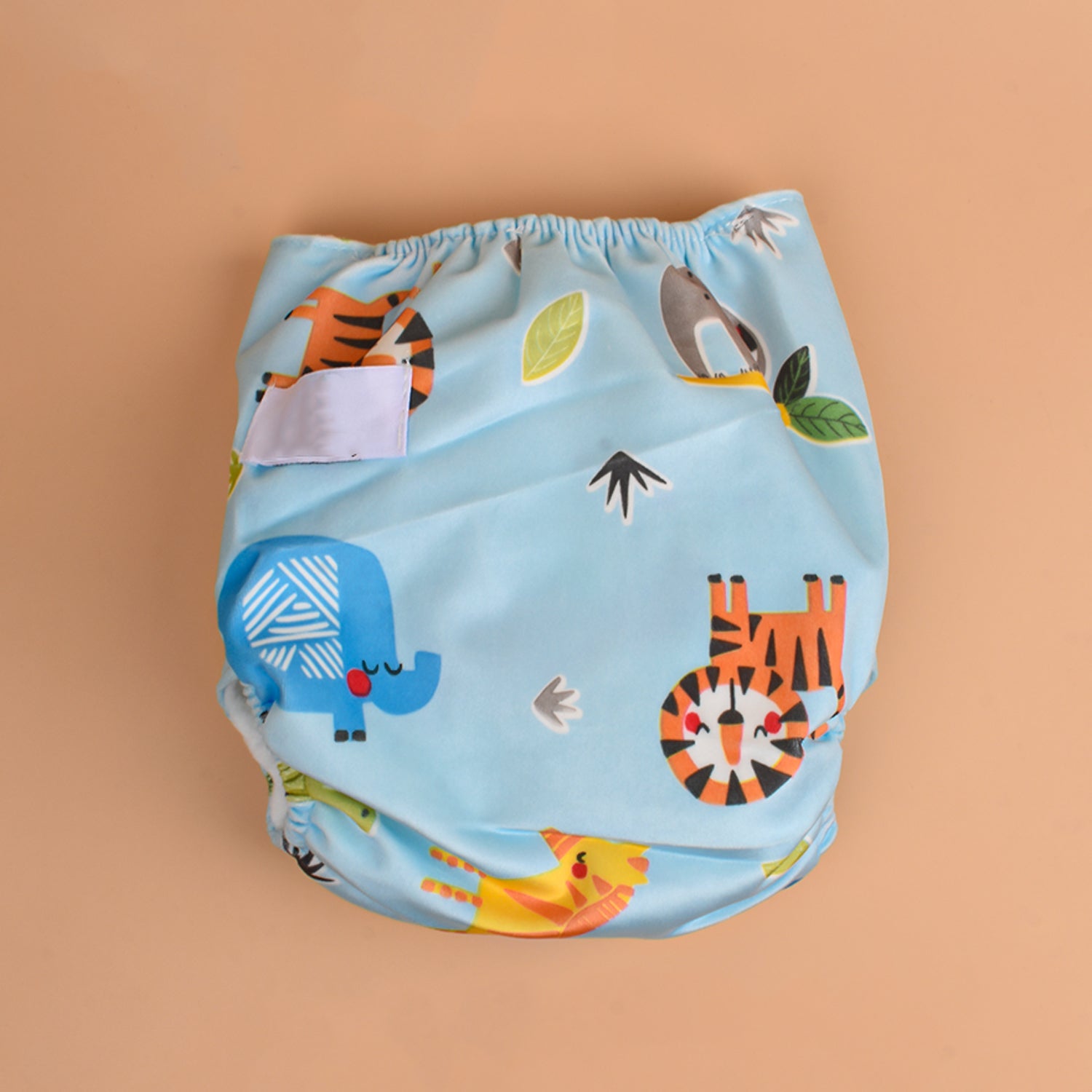 Baby Reusable Cotton Printed Pocket Diapers With 1 Inserts - Pack of 1 Lion