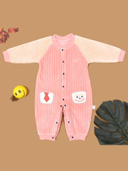 Organic Cotton Unisex Warm Baby Full Length Winter Romper | Winter Body Suit | Anchor | Pack of 1