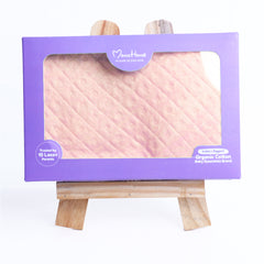 Ultra Soft Cotton Baby Hooded Towel  - Peach - 70x70 cm ( 0-3 Months )