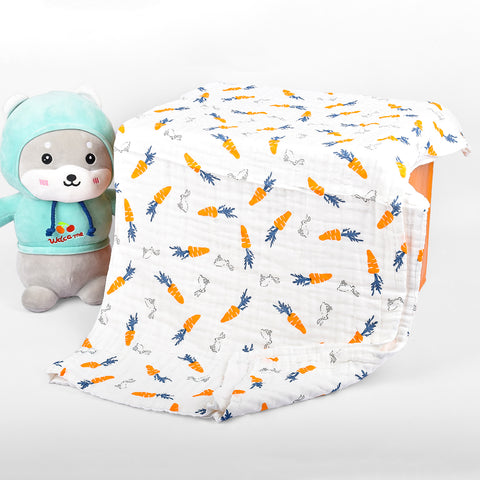 Baby Muslin 6 Layer Towel- 60X120 CM | 0-3 Years | Buy 1 Get 1 Free
