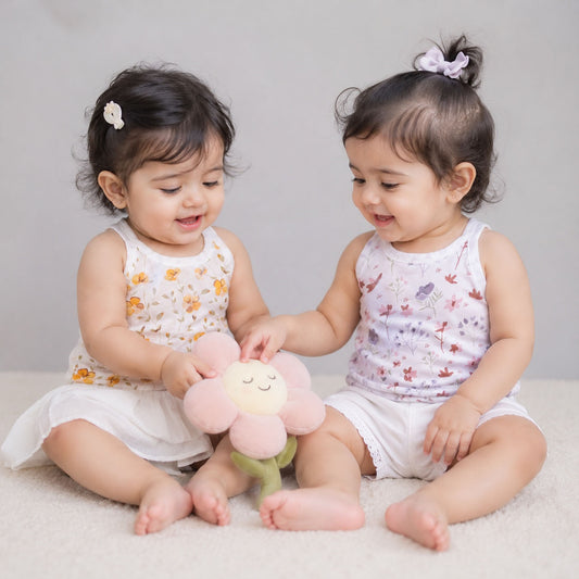 Baby Organic Cotton Knot type Jhabla | Buy 1 Get 1 Free