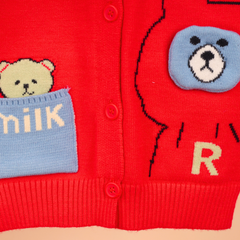 Winter Warm Woollen Full Sleeve Sweater For Baby | Milk Bear | Pack of 1
