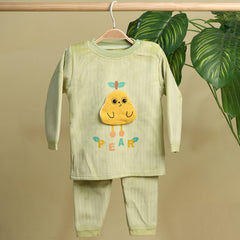 Winter Warm Full Sleeve Co-ord Sets For Baby | Cotton Baby Clothing Set | Pear | Set of 1