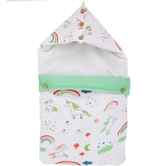 Baby Sleeping Bag And Carry Nest | Cotton Bedding Set For Infants And New Born Baby | Portable And Travel Friendly | 0-6 Months