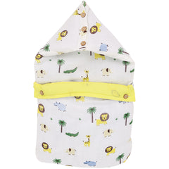 Baby Sleeping Bag And Carry Nest | Cotton Bedding Set For Infants And New Born Baby | Portable And Travel Friendly | 0-6 Months