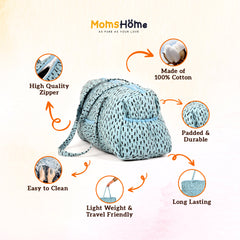 Mom's Home Baby Organic Cotton Diaper Carry bags for Mothers -Brown Diaper Carry Bag (Brown) Diaper Carry Bag