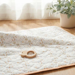 Organic Muslin Baby Play Mat | Soft Cotton Baby Floor Mat for Newborns & Toddlers | Washable & Skin-Friendly Playmat | 100x100 CM