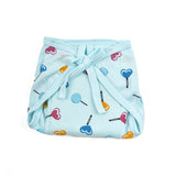 Mom's Home Baby Unisex Printed Cotton Cushioned Nappies Combo-Pack of 2 Mix Design(0-3 Months)