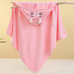 Designer Hooded Bath Towel | Pink